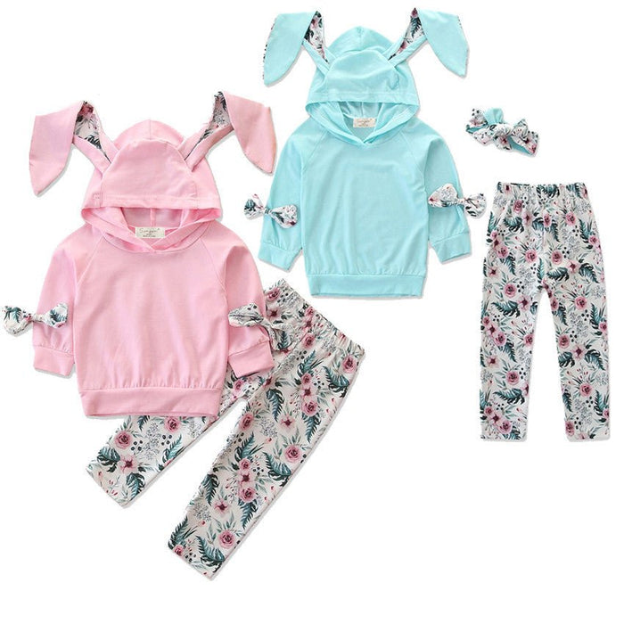 Autumn Clothes Trendy Boy Girl Bunny Ear Hoodie - RICALOUX