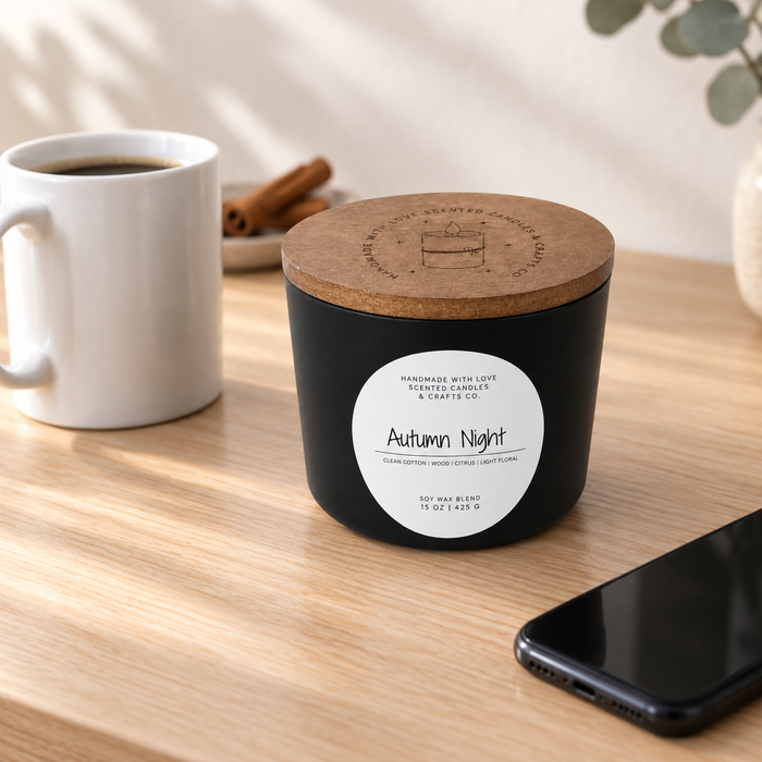 Autumn Night - 15oz 3-Wick Scented Candle