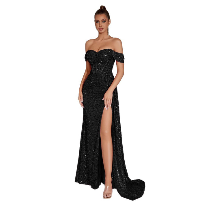 Best-selling Beaded Strapless Sexy Dress For Women – Premium 0 | RICALOUX