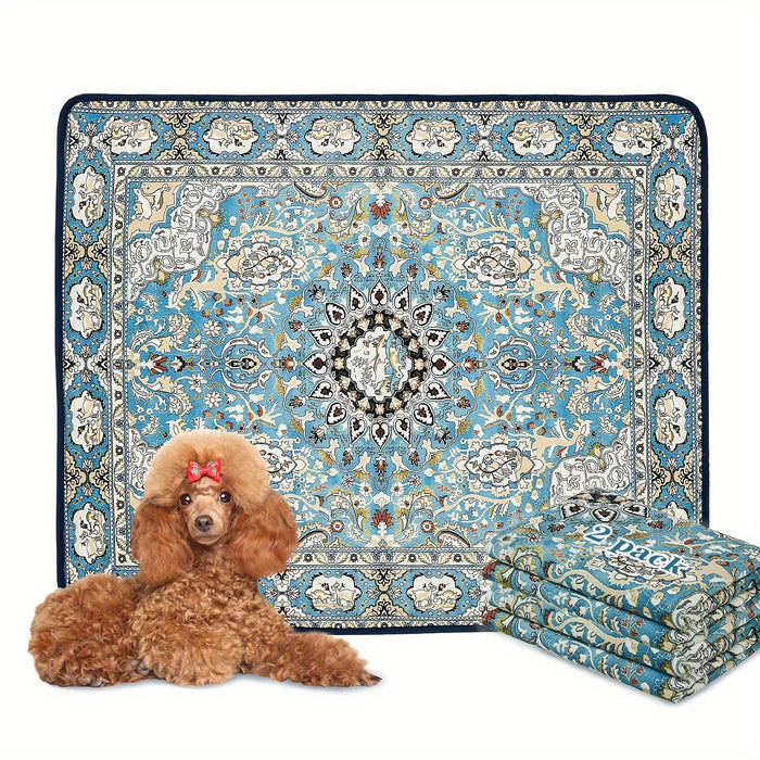 Bohemian Style Pet Mat Stain Resistant Easy To Care Urine Pad by Ricaloux