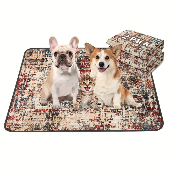 Bohemian Style Pet Mat Stain Resistant Easy To Care Urine Pad by Ricaloux