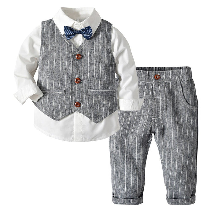 Boys Autumn Clothing Children's Suit Three-piece Set - RICALOUX
