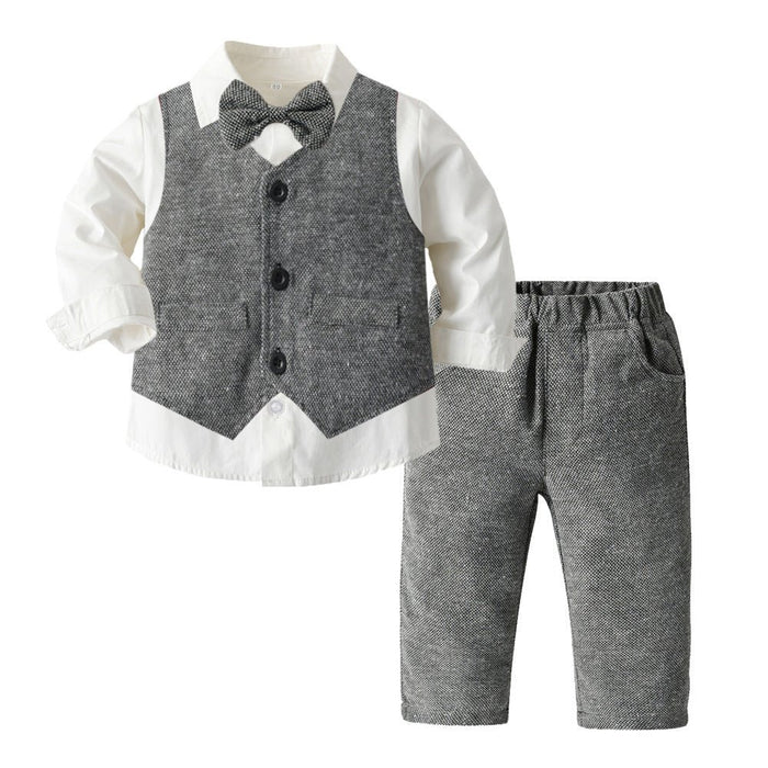 Boys Autumn Clothing Children's Suit Three-piece Set - RICALOUX