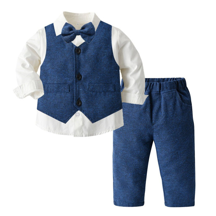 Boys Autumn Clothing Children's Suit Three-piece Set - RICALOUX