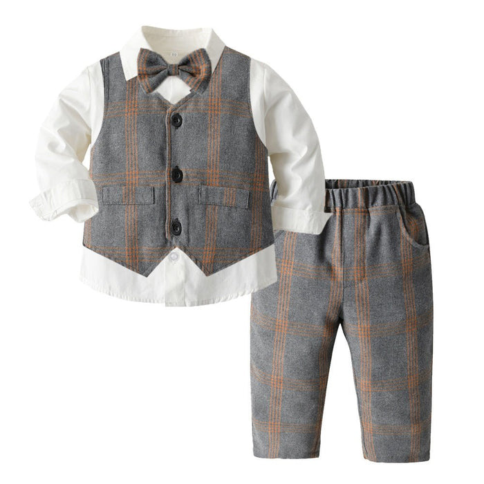 Boys Autumn Clothing Children's Suit Three-piece Set - RICALOUX