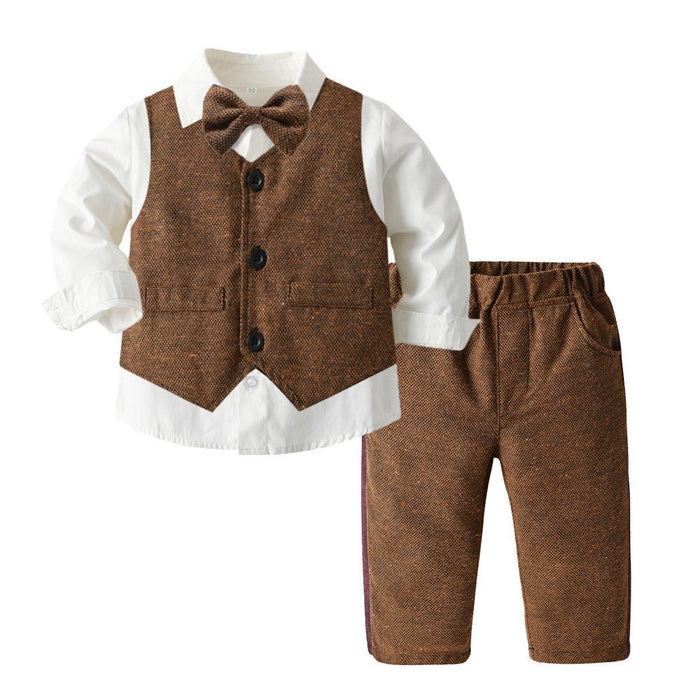 Boys Autumn Clothing Children's Suit Three-piece Set - RICALOUX