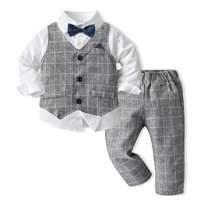 Boys Autumn Clothing Children's Suit Three-piece Set - RICALOUX