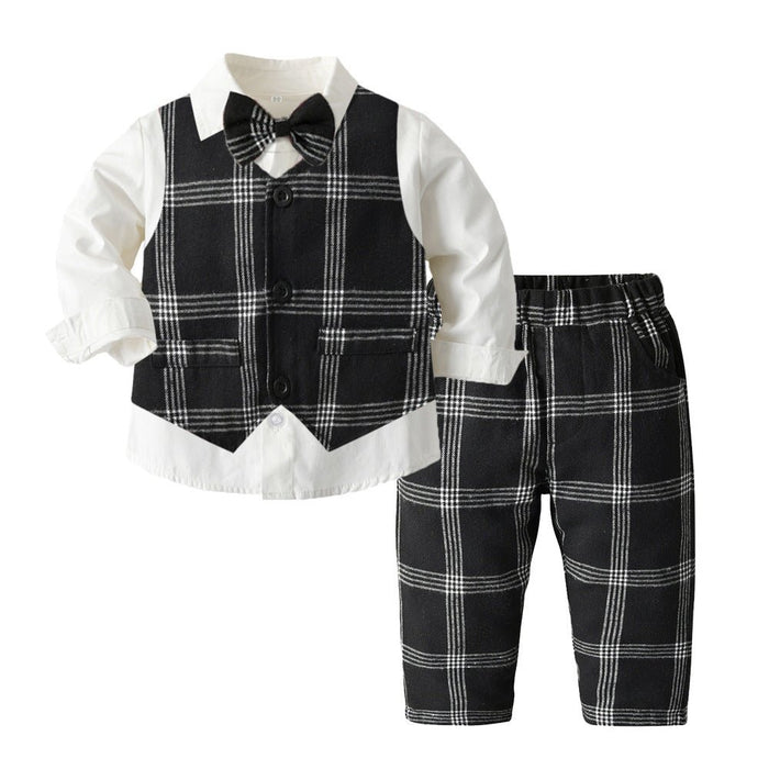 Boys Autumn Clothing Children's Suit Three-piece Set - RICALOUX