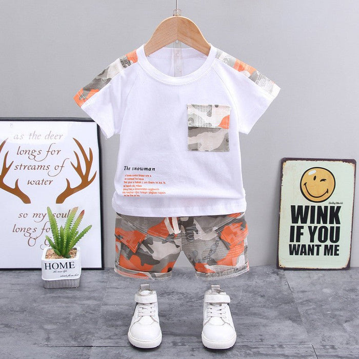 Boys' Casual Children's Children's Clothing Casual Short-sleeved Shorts - RICALOUX