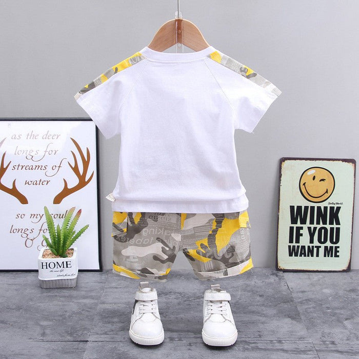 Boys' Casual Children's Children's Clothing Casual Short-sleeved Shorts - RICALOUX