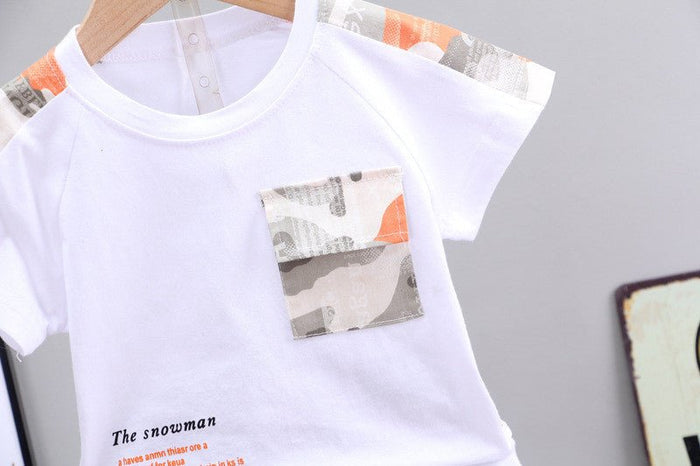 Boys' Casual Children's Children's Clothing Casual Short-sleeved Shorts - RICALOUX