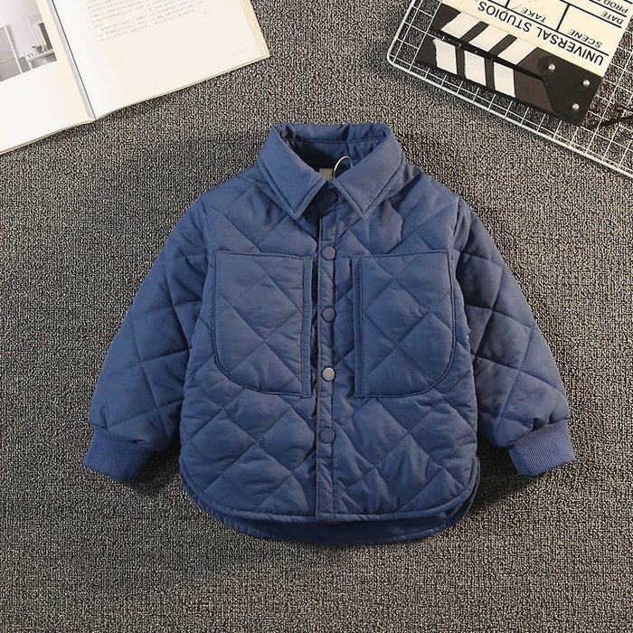 Boys Puffer Jacket Children Thin Cotton Clothing Fashionable Thickened - RICALOUX