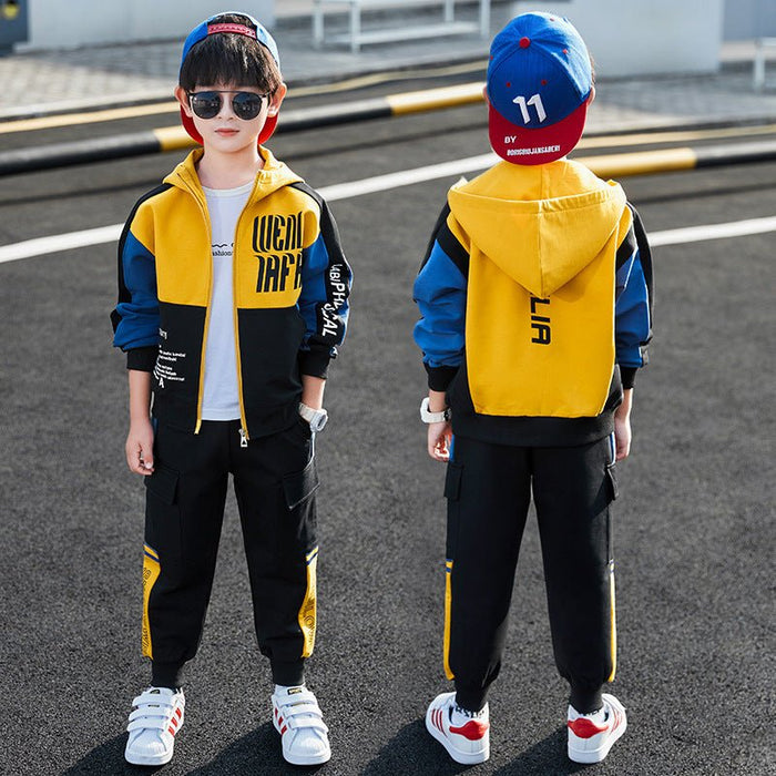 Boys Spring Clothing Sports Jacket Trousers Suit - RICALOUX