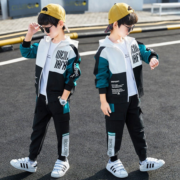 Boys Spring Clothing Sports Jacket Trousers Suit - RICALOUX