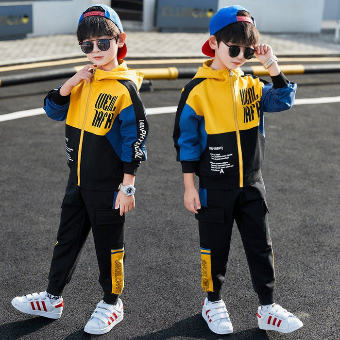 Boys Spring Clothing Sports Jacket Trousers Suit - RICALOUX