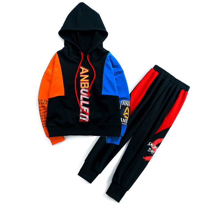 Boys spring suit new Korean children's clothing in the big boy boy long-sleeved sports two-piece suit tide clothes by Ricaloux