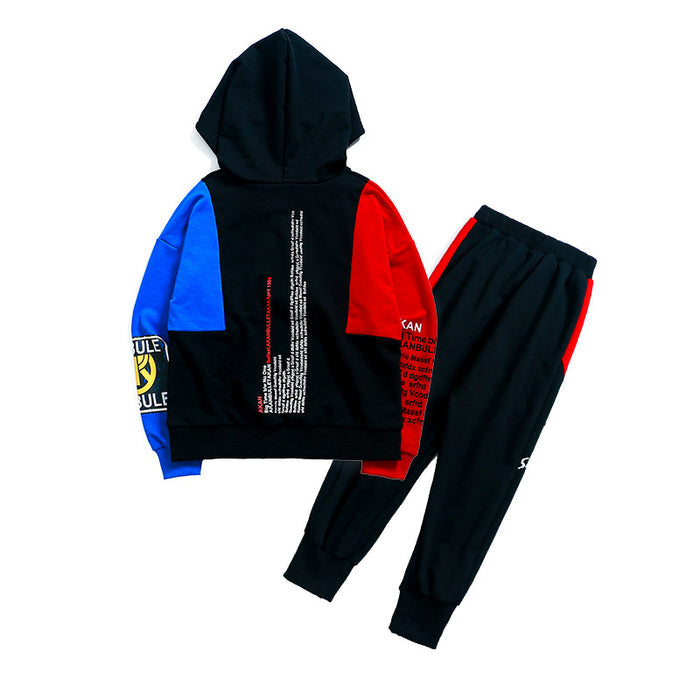Boys spring suit new Korean children's clothing in the big boy boy long-sleeved sports two-piece suit tide clothes by Ricaloux