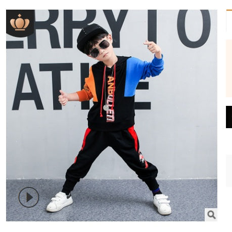Boys spring suit new Korean children's clothing in the big boy boy long-sleeved sports two-piece suit tide clothes by Ricaloux