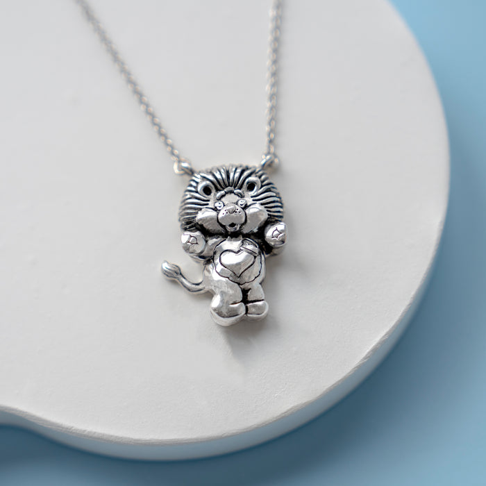 Brave Heart Lion Necklace, Care Bears Cousins *RETIRING*