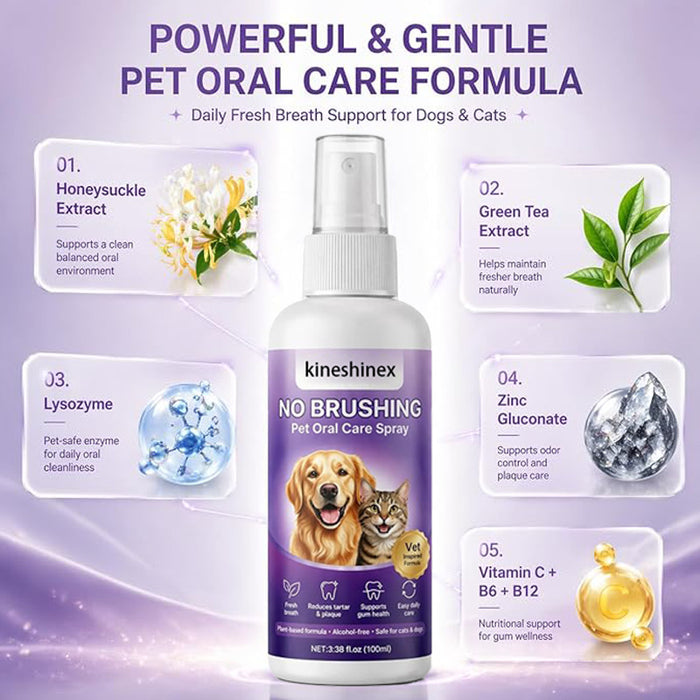 Breath Oral Care Pet Oral Care Spray by Ricaloux