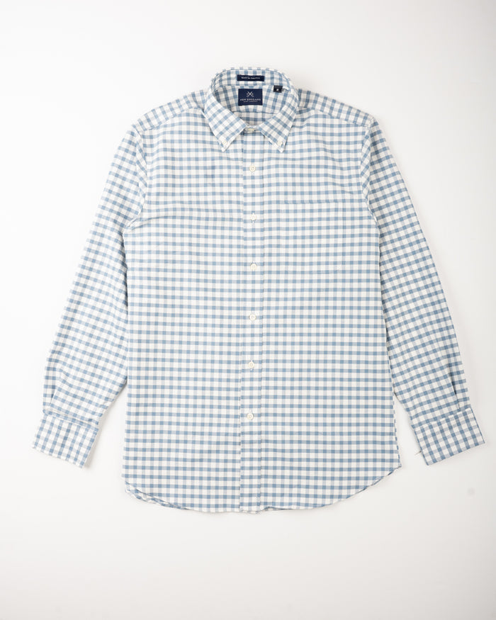 BRISTOL OXFORD CLOTH BUTTON DOWN - CORONET BLUE CHECK