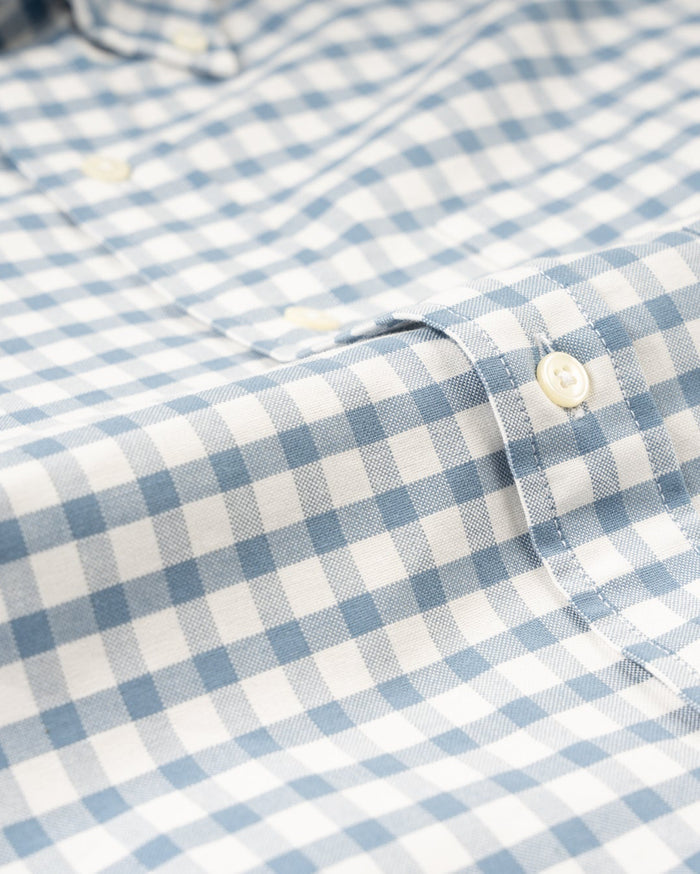 BRISTOL OXFORD CLOTH BUTTON DOWN - CORONET BLUE CHECK