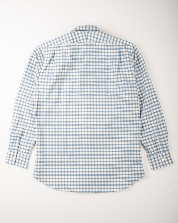 BRISTOL OXFORD CLOTH BUTTON DOWN - CORONET BLUE CHECK