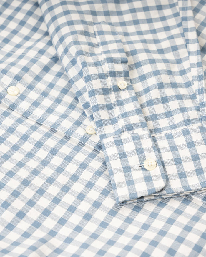 BRISTOL OXFORD CLOTH BUTTON DOWN - CORONET BLUE CHECK