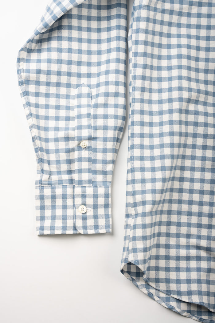 BRISTOL OXFORD CLOTH BUTTON DOWN - CORONET BLUE CHECK
