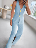 Buttoned Formal Workplace Commute Set by Ricaloux