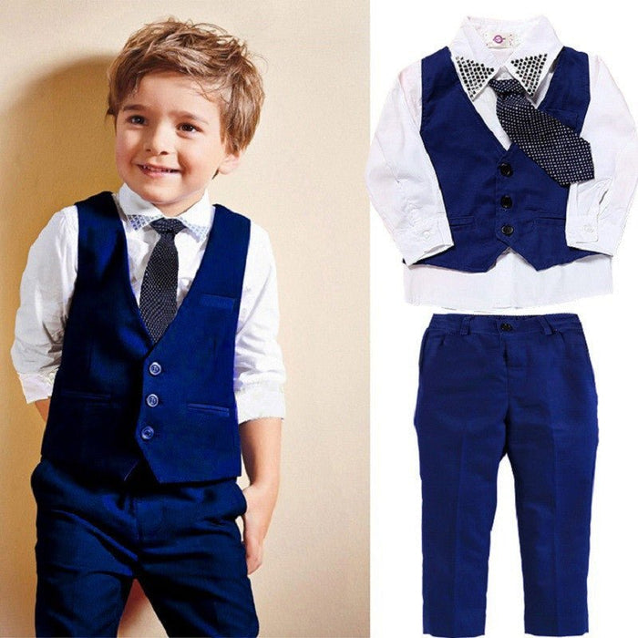 Casual Clothing Suits Boys' Clothes Vests Gentleman Suits - RICALOUX