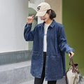 Casual Trench Coat Springautumn Mid-length Loose Fit Plus Size by Ricaloux