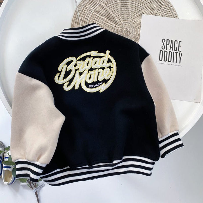 Children's Clothing Boys All-match Korean Baseball Uniform Jacket - RICALOUX