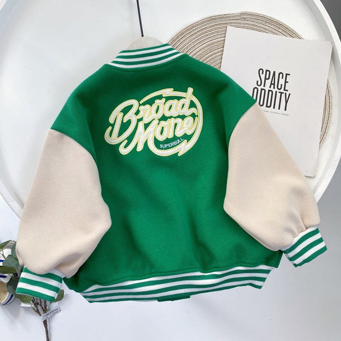 Children's Clothing Boys All-match Korean Baseball Uniform Jacket - RICALOUX