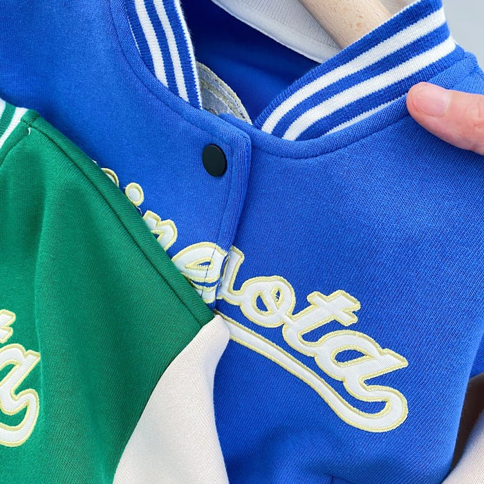 Children's Clothing Boys All-match Korean Baseball Uniform Jacket - RICALOUX