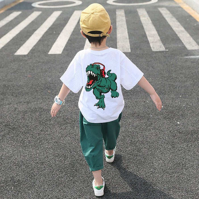 Children's Clothing Boys Summer Suits Western-style Clothes Boys Summer Handsome Short Sleeves - RICALOUX