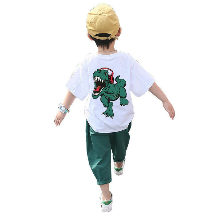 Children's Clothing Boys Summer Suits Western-style Clothes Boys Summer Handsome Short Sleeves - RICALOUX
