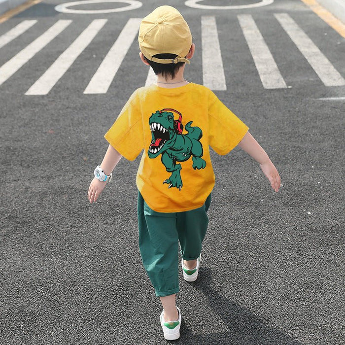 Children's Clothing Boys Summer Suits Western-style Clothes Boys Summer Handsome Short Sleeves - RICALOUX
