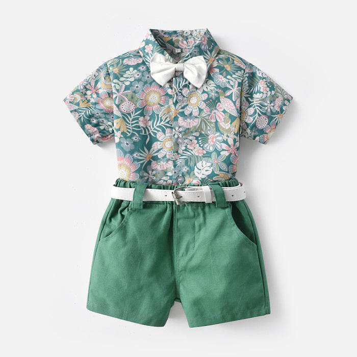 Children's Clothing Siblings Clothing Printing Beach style Vacation Leisure Suit by Ricaloux