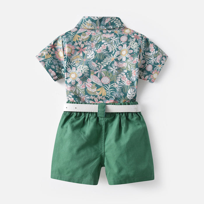 Children's Clothing Siblings Clothing Printing Beach style Vacation Leisure Suit by Ricaloux