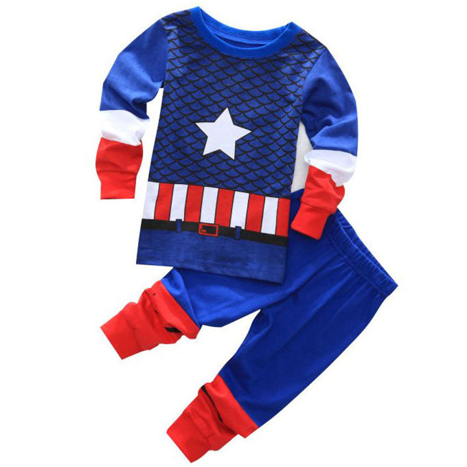 Children's Pajamas Boys' Cotton Long Sleeve Clothing by Ricaloux