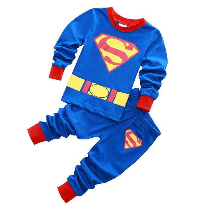 Children's Pajamas Boys' Cotton Long Sleeve Clothing by Ricaloux