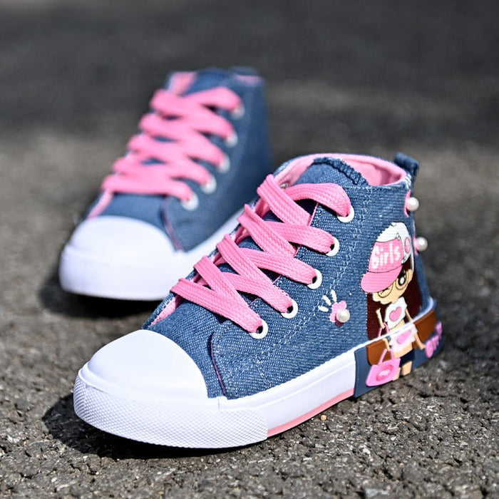 Children's Shoes Canvas Girls' Sneakers - RICALOUX