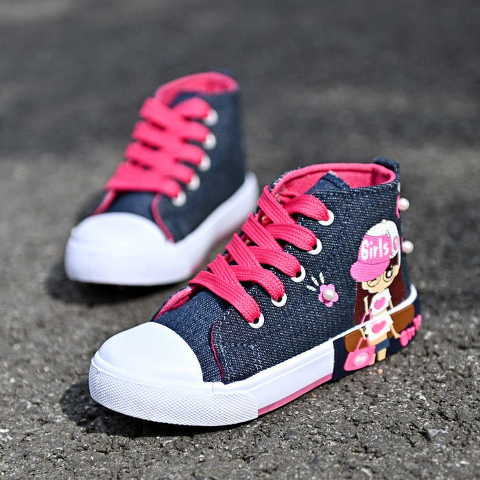 Children's Shoes Canvas Girls' Sneakers - RICALOUX