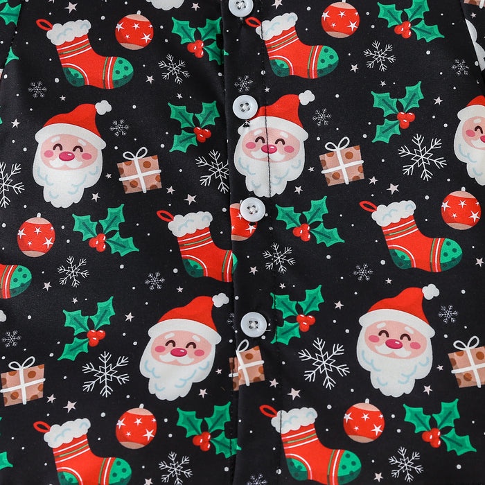 Christmas Children's Clothing Boys' Short-sleeved Printed Shirt - RICALOUX