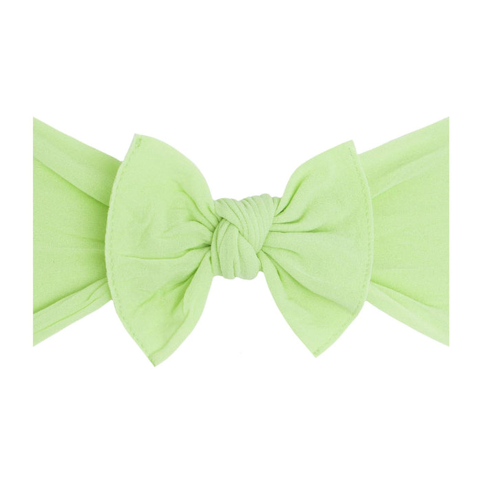 Soft Nylon Headband Knot Style One Size: kiwi-Baby Bling Bows