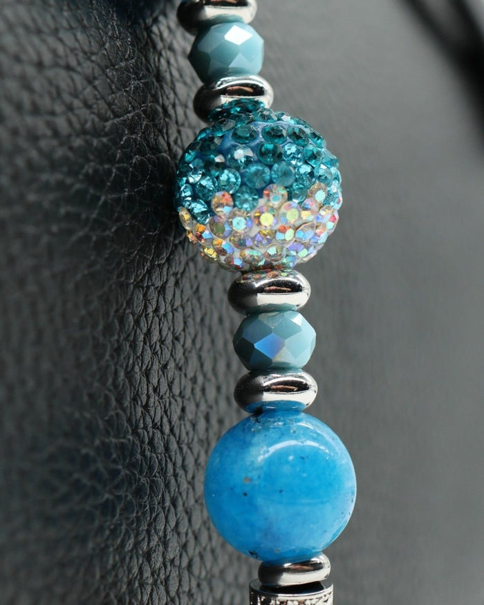 Genuine hemimorphite gemstones & Austrian crystals