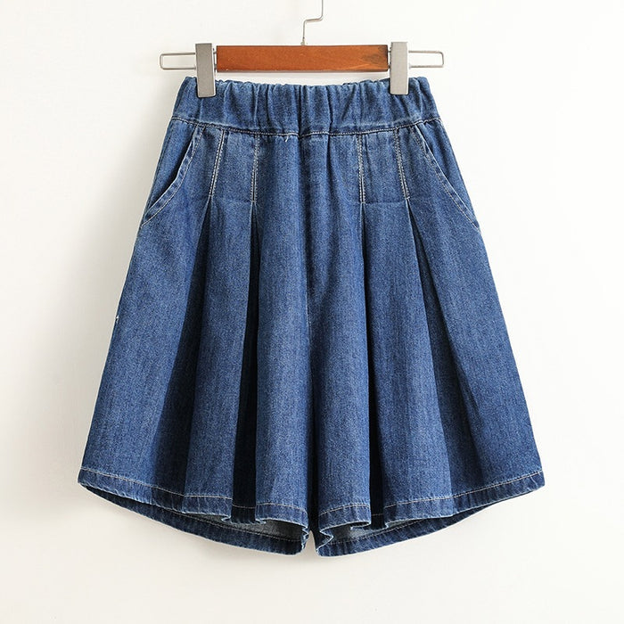 Denim Capri Pants Versatile And Relaxed-fit Summer Mid-length Shorts – Premium 0 | RICALOUX