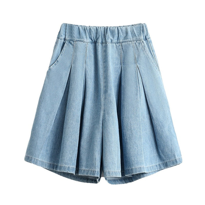 Denim Capri Pants Versatile And Relaxed-fit Summer Mid-length Shorts – Premium 0 | RICALOUX