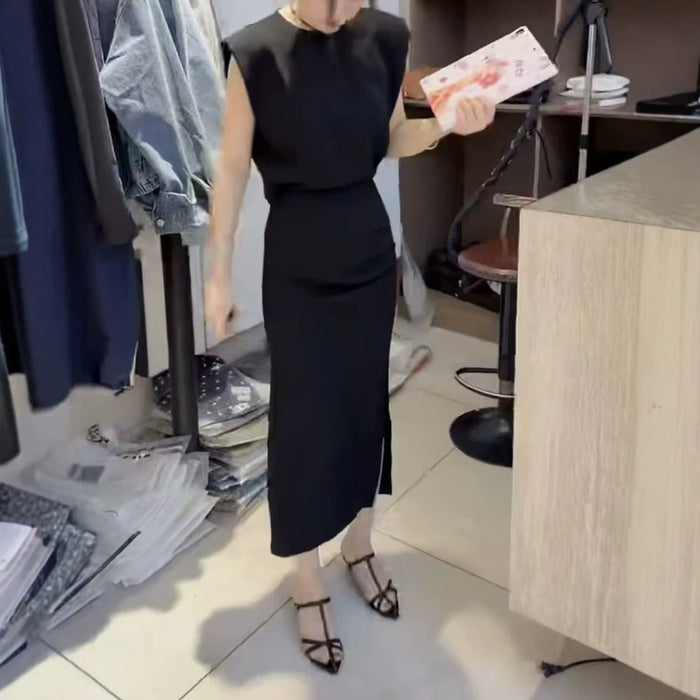 Designer-style Backless Sleeveless Dress For Women – Premium 0 | RICALOUX